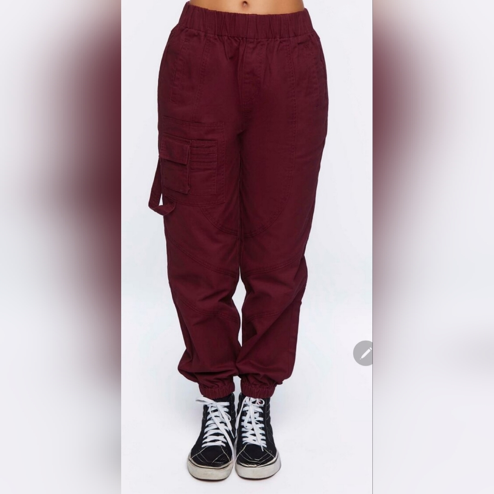 F21 Twill Cargo Joggers, Size XS